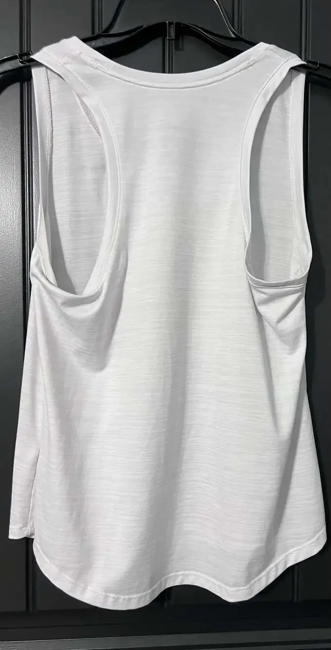 Nike Dri-FIT White Racerback Athletic Tank Top Women's Size M